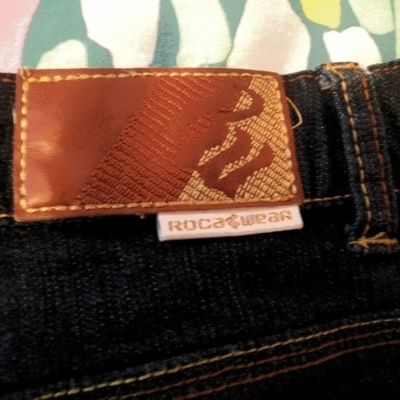 Ladies Dark Denim Jeans by RocaWear - Picture 3 of 8